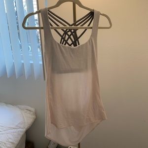 lululemon Built in Bra Tank Top Light Pink